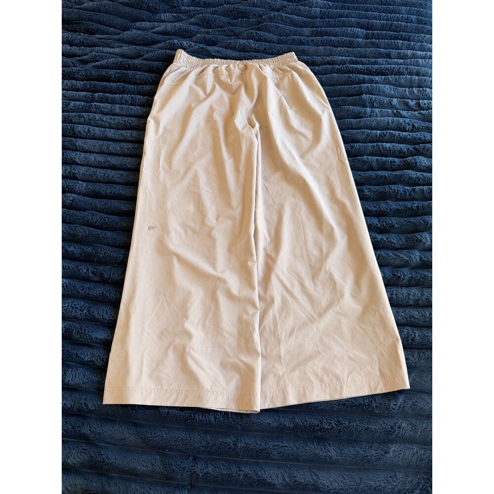 Fabletics Wide Leg Pants Women’s XL Elevated Clean Girl Coastal Travel Cream